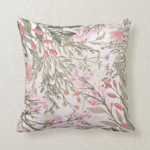 Lavender roze grijze waterverf  kussen