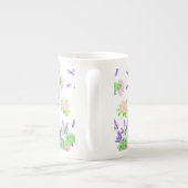 Lavender, Rozen en Philadelphus Pattern op White Porselein Kop (Achterkant)
