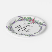Lavender, Rozen, Eucalyptus Future Mrs. Papieren Bordje (Gekanteld)