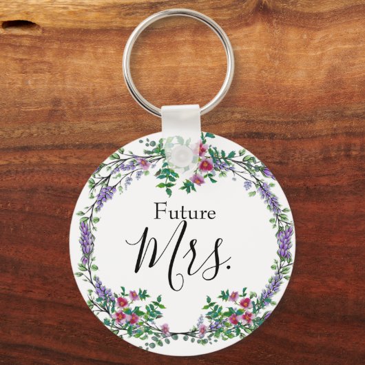 Lavender, Rozen, Eucalyptus, Future Mrs. Sleutelhanger (Voorkant)