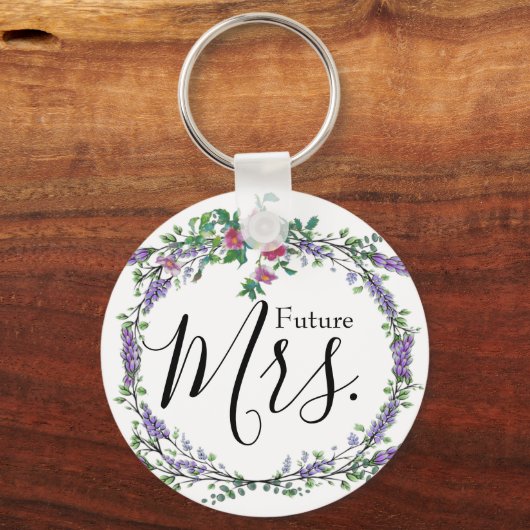 Lavender,  Rozen, Eucalyptus, Future Mrs. Sleutelhanger (Voorkant)