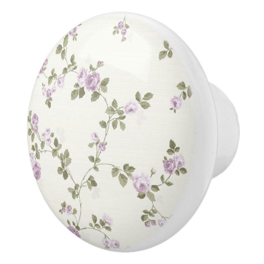 Lavender Rozen Shabby Dresser Drawer Knoopt Pulls Keramische Knop (Rechts)