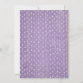 Lavender Rustic Country Bridal Shower Invitations Kaart (Achterkant)