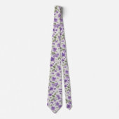 Lavender & sage floral tie stropdas (Voorkant)