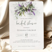 Lavender Sage Green Bridal Shower Invitation Kaart