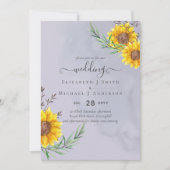 Lavender Sage Sunflower Rustic Boho Wedding (Voorkant)