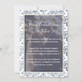Lavender Sage Virtual Wedding Livestream Weddensch Kaart (Achterkant)