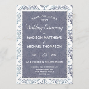 Lavender Sage Virtual Wedding Livestream Weddensch Kaart