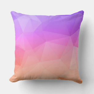Lavender & Salmon roze Moderne Geometrische Patroo Kussen