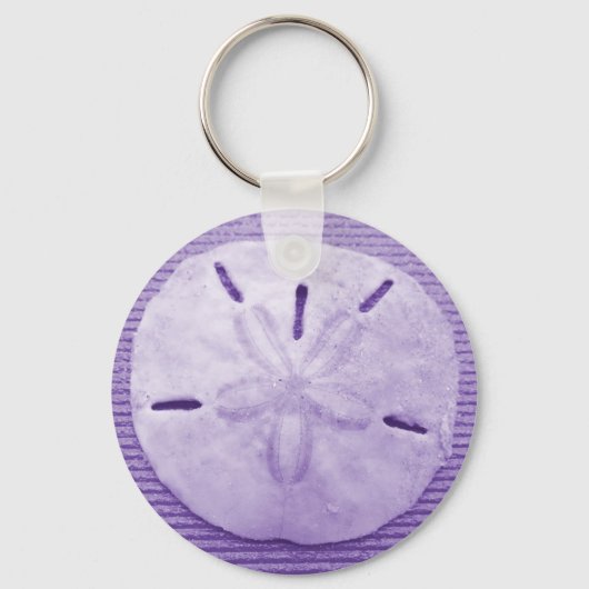 Lavender Sand Dollar Sleutelhanger (Voorkant)