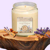 Lavender Sandalwood Quote Candle Label