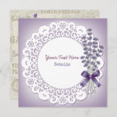 Lavender Save The Date (Voorkant / Achterkant)
