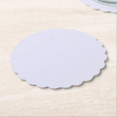 Lavender Scalloped Kartonnen Onderzetters (Gekanteld)