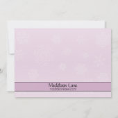 Lavender Schaats Mates Ice Skating Birthday Party Kaart (Achterkant)