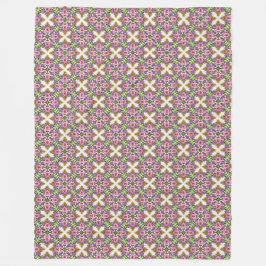 Lavender Schat | Sierlijk Bloem Medaillon Fleece Deken