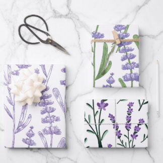Lavender Seamless Inpakpapier Vel
