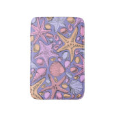 Lavender Seashell Fantasy Small Bath Mat (Voorkant Verticaal)