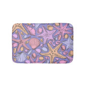 Lavender Seashell Fantasy Small Bath Mat (Voorkant)