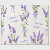 Lavender Season Wrapping Paper Roll Cadeaupapier (Vlak)