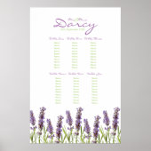 Lavender Seating Chart Poster (Voorkant)