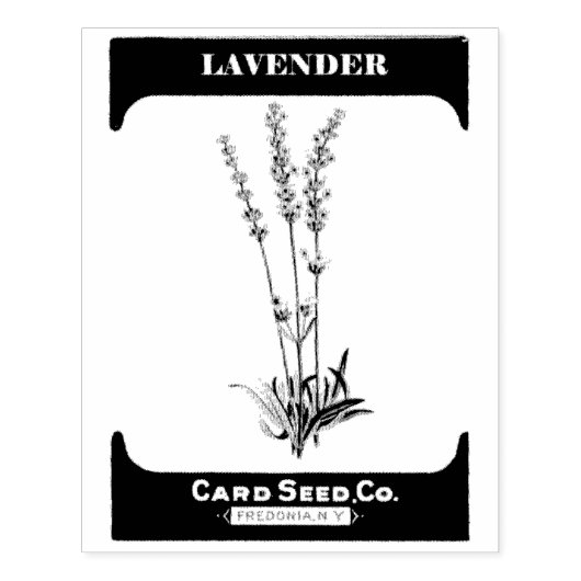  lavender Seed Packet Rubber Art Stempel (Afrduk)