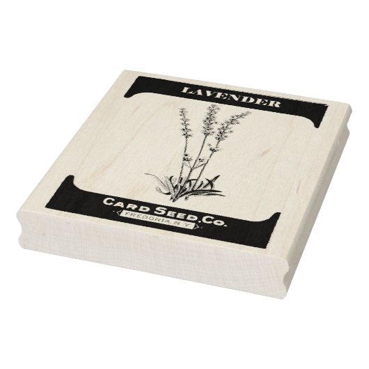  lavender Seed Packet Rubber Art Stempel (Stempel)