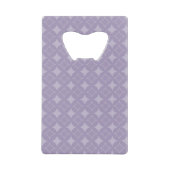 Lavender shippo-patroon creditkaart flessenopener (Voorkant)