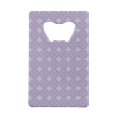 Lavender shippo-patroon creditkaart flessenopener (Achterkant)