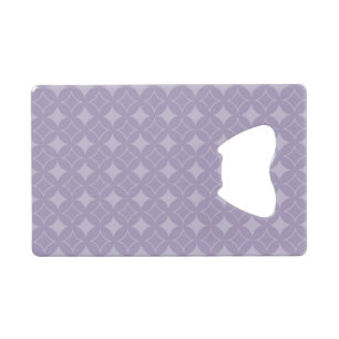 Lavender shippo-patroon creditkaart flessenopener