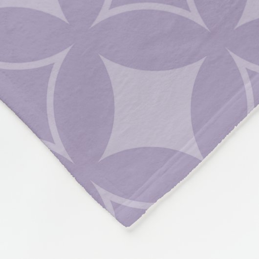 Lavender shippo-patroon fleece deken (Hoek)