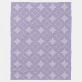 Lavender shippo-patroon fleece deken