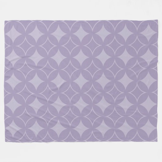 Lavender shippo-patroon fleece deken (Voorkant (Horizontaal))