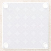 Lavender shippo-patroon glazen onderzetter (Achterkant)