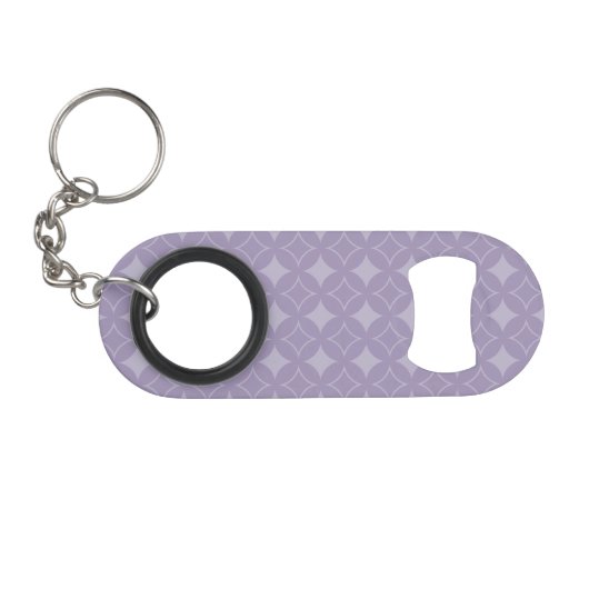 Lavender shippo-patroon mini flessenopener (Voorkant (Horizontaal))