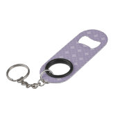 Lavender shippo-patroon mini flessenopener (Voorkant Gekanteld)