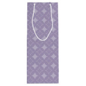 Lavender shippo-patroon wijn cadeautas (Achterkant)