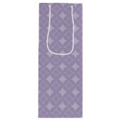 Lavender shippo-patroon wijn cadeautas (Voorkant)