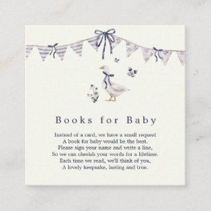 Lavender Silly Goose Boeken voor Baby Informatiekaartje