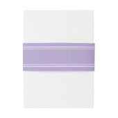 Lavender Simple Elegant Minimalist Wedding Uitnodigingen Wikkel (Achterkant Voorbeeld)