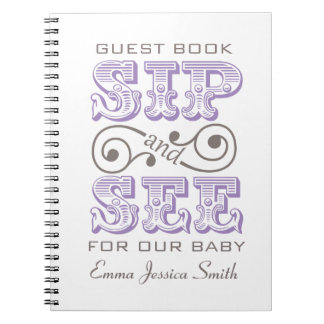 Lavender Sip en zie Celebrregister Book Notitieboek