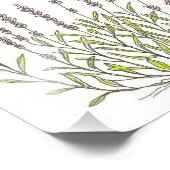 Lavender Sketch Print Foto Afdruk (Hoek)