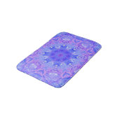 Lavender Sky Blue Paars Sparkle Damask Badmat (Gekanteld)