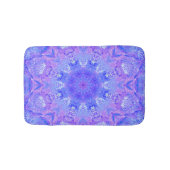 Lavender Sky Blue Paars Sparkle Damask Badmat (Voorkant)