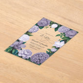 Lavender Smoke, Lilac Ash & Moonstone Wedding Acryl Uitnodigingen (Laagn)