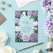 Lavender Smoke, Lilac Ash & Moonstone Wedding Acryl Uitnodigingen (Insitu (Huwelijk))