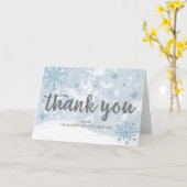 Lavender Snowflakes Winter Baby shower Hartelijk d Kaart (Gele Bloem)