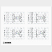 Lavender Soap | Artisan Handmade | Homemade-etiket Rechthoekige Sticker (Vel)