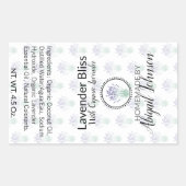Lavender Soap | Artisan Handmade | Homemade-etiket Rechthoekige Sticker (Voorkant)