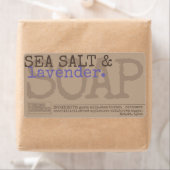 Lavender Soap Handgemaakt Rustische Stickers  (Insitu)