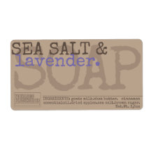 Lavender Soap Handgemaakt Rustische Stickers